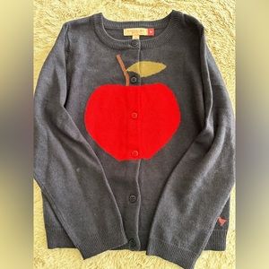 Apple Button down sweater